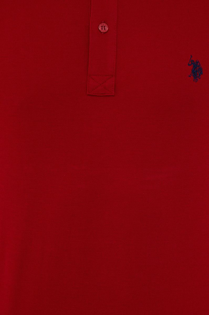 Erkek Bordo Basic Polo Yaka Tişört