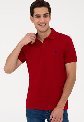 Erkek Bordo Basic Polo Yaka Tişört - 50232303170