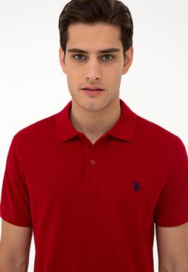 Erkek Bordo Basic Polo Yaka Tişört - 50232303170