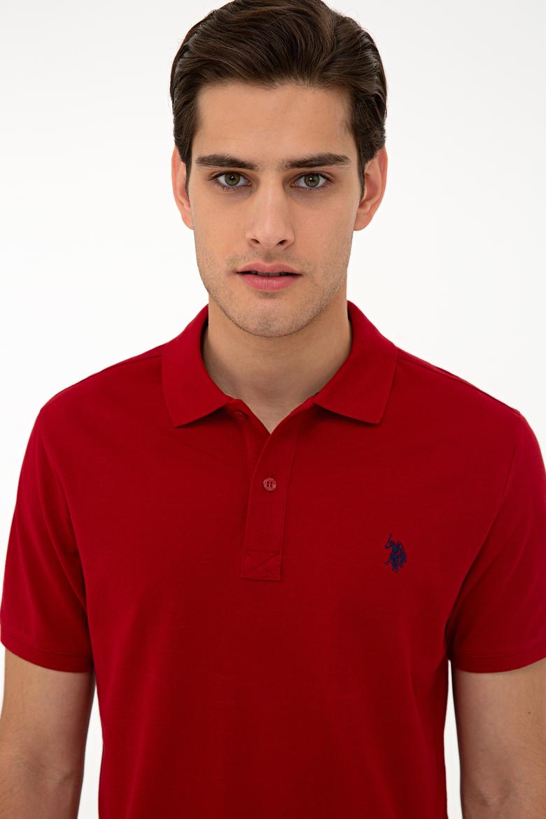 Erkek Bordo Basic Polo Yaka Tişört - 50232303170