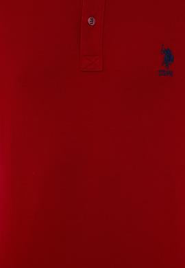 Erkek Bordo Polo Yaka Basic T-Shirt - 50232308138