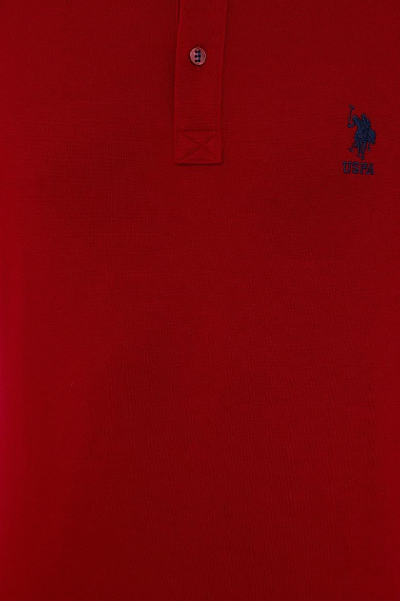 Erkek Bordo Polo Yaka Basic T-Shirt - 50232308138