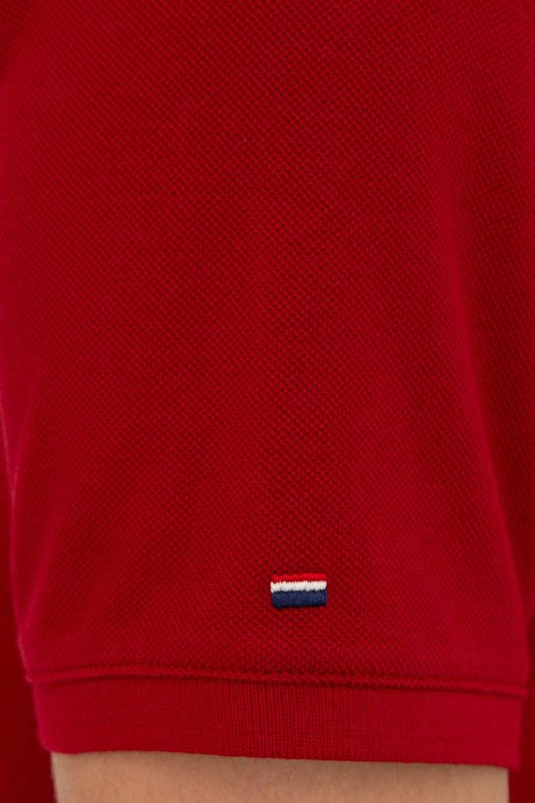 Erkek Bordo Polo Yaka Basic T-Shirt - 50232308138