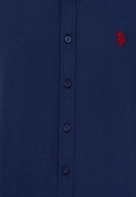 Erkek Düz Logo Lacivert Gömlek Basic - 50238007013