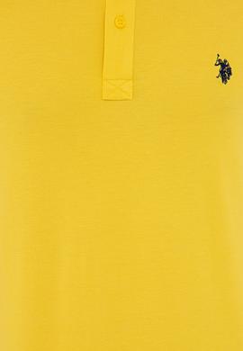 Erkek Açık Sarı Basic Polo Yaka Tişört - 50232303290