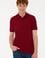 Erkek Plum Polo Yaka Basic T-Shirt