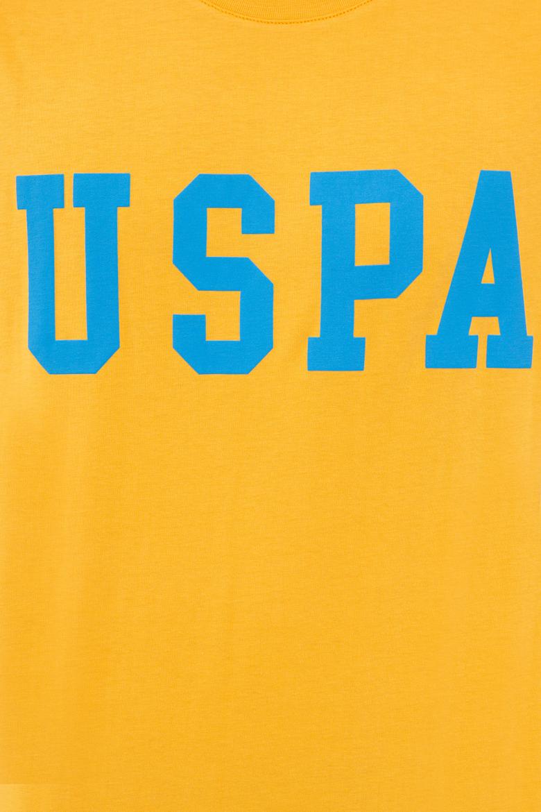 Erkek Sarı Basic Bisiklet Yaka Tişört - 50232300128