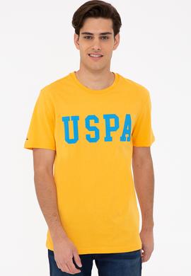 Erkek Sarı Basic Bisiklet Yaka Tişört - 50232300128