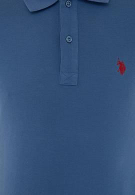 Erkek Açık Lacivert Basic Polo Yaka Tişört - 50232303140