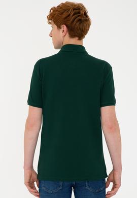 Erkek Koyu Yeşil Basic Tişört - 50232308348