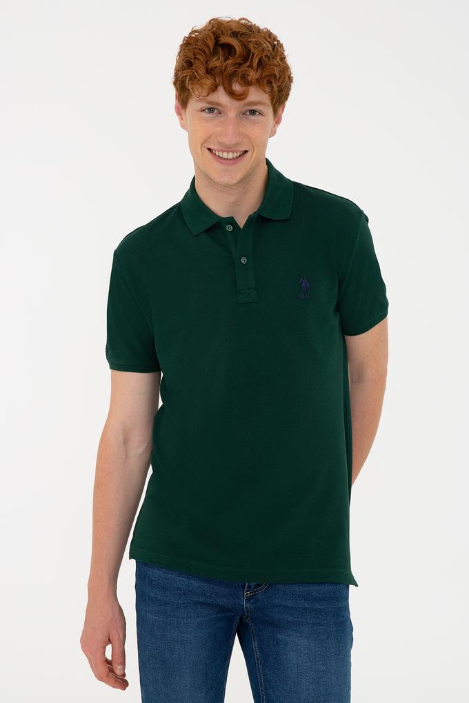 Erkek Koyu Yeşil Basic Tişört