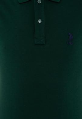 Erkek Koyu Yeşil Basic Tişört - 50232308348