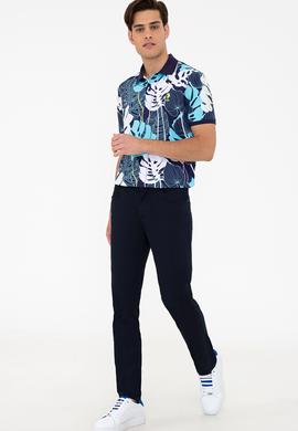 Erkek Lacivert Polo Yaka Tişört - 50235369017