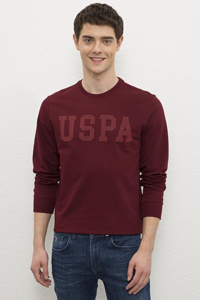 Erkek Bordo Sweatshirt