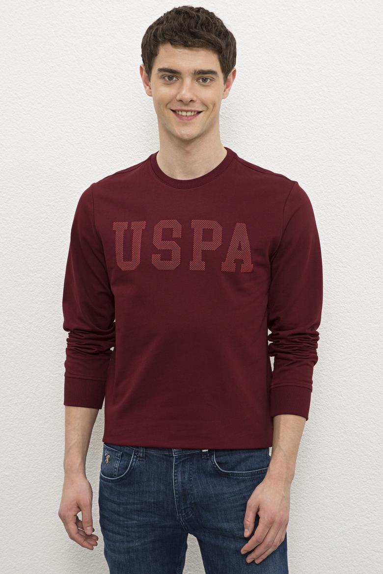 Erkek Bordo Sweatshirt
