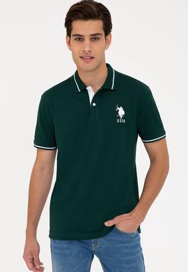 Erkek Koyu Yeşil Basic Tişört - 50238185016