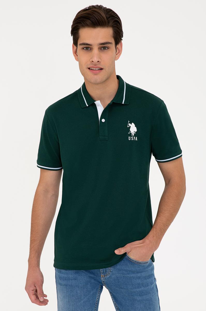 Erkek Koyu Yeşil Basic Tişört