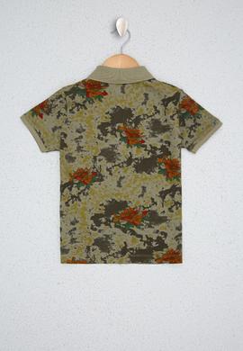 Erkek Çocuk Yeşil Polo Yaka Tişört - 50220379014