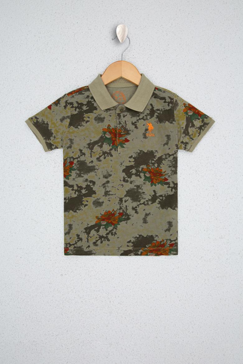 Erkek Çocuk Yeşil Polo Yaka Tişört