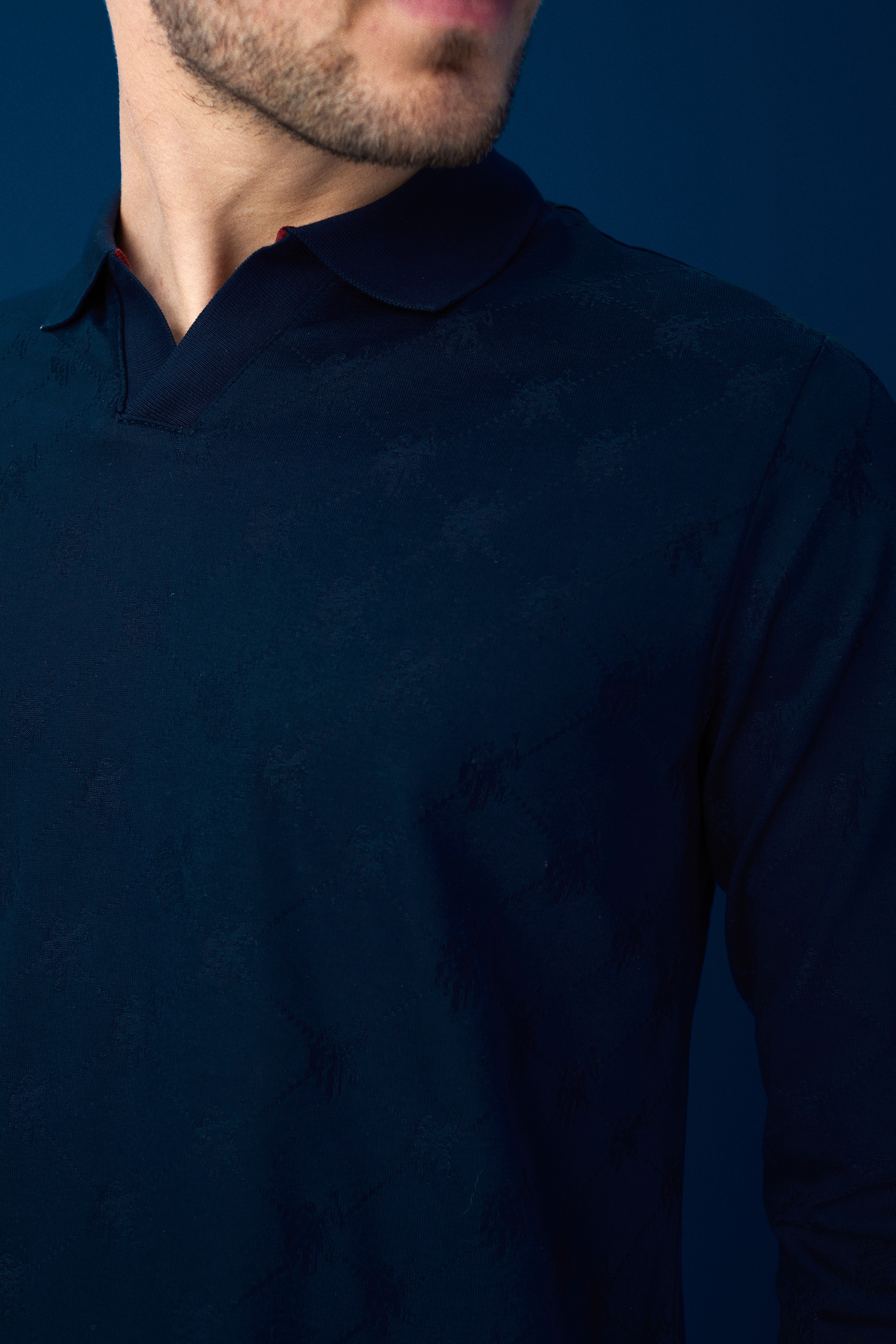 Erkek Lacivert Sweatshirt - Image 3