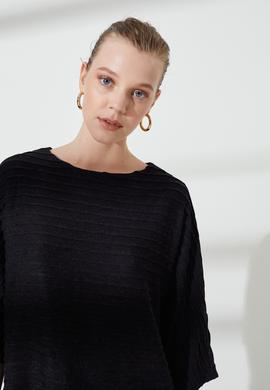 Kadın Siyah Sweatshirt - 50236199019