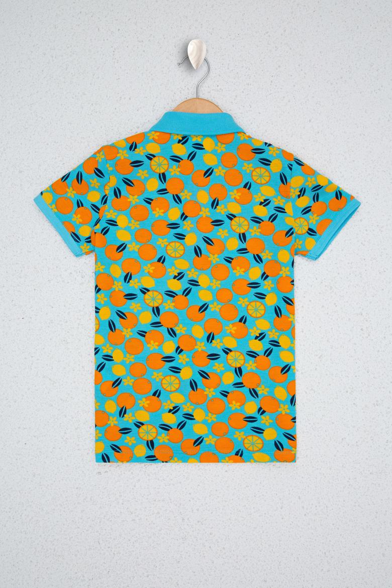 Erkek Çocuk Yeşil Polo Yaka Tişört - 50219013001