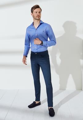 Erkek Lacivert Denim Pantolon - 50236204044