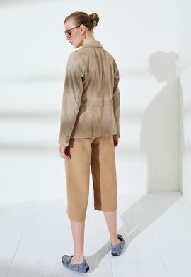 Kadın Taş Deri Ceket - 50235243002