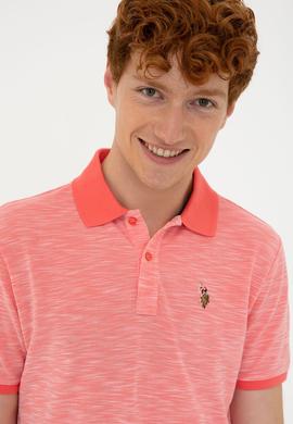 Erkek Nar Çiçeği Polo Yaka Tişört - 50235394021