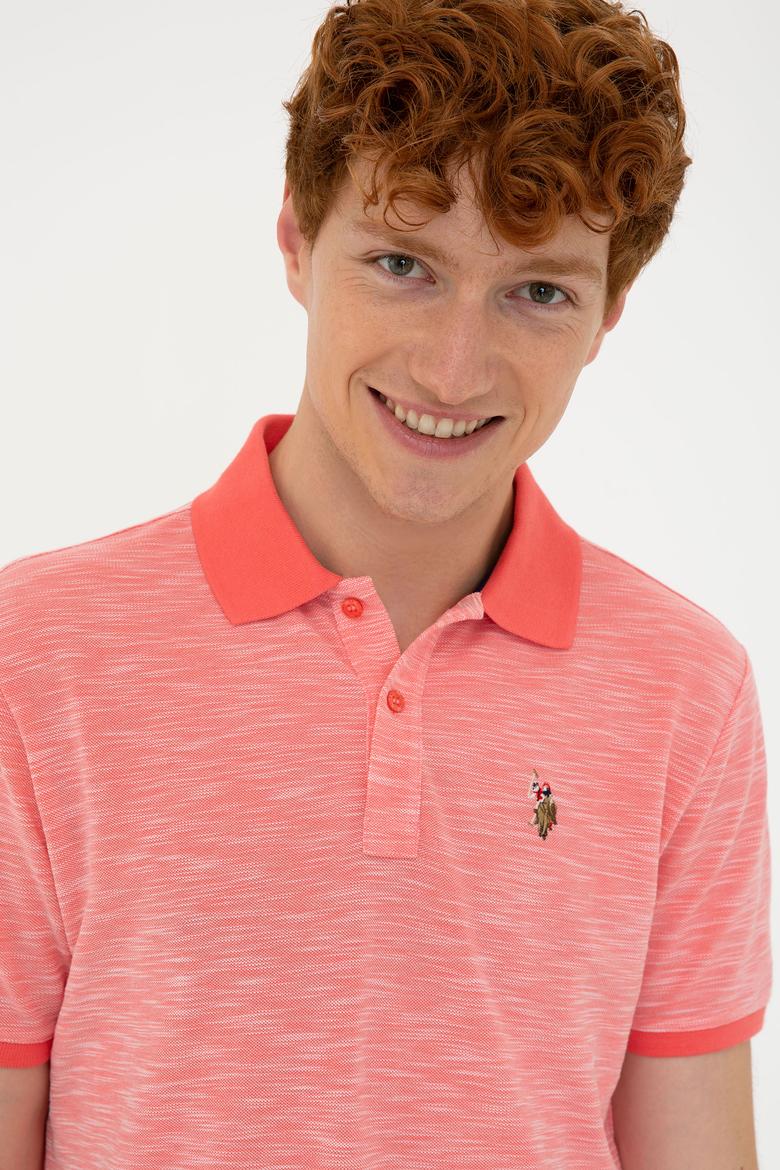 Erkek Nar Çiçeği Polo Yaka Tişört - 50235394021