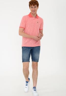 Erkek Nar Çiçeği Polo Yaka Tişört - 50235394021