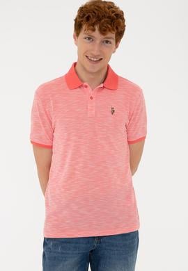 Erkek Nar Çiçeği Polo Yaka Tişört - 50235394021