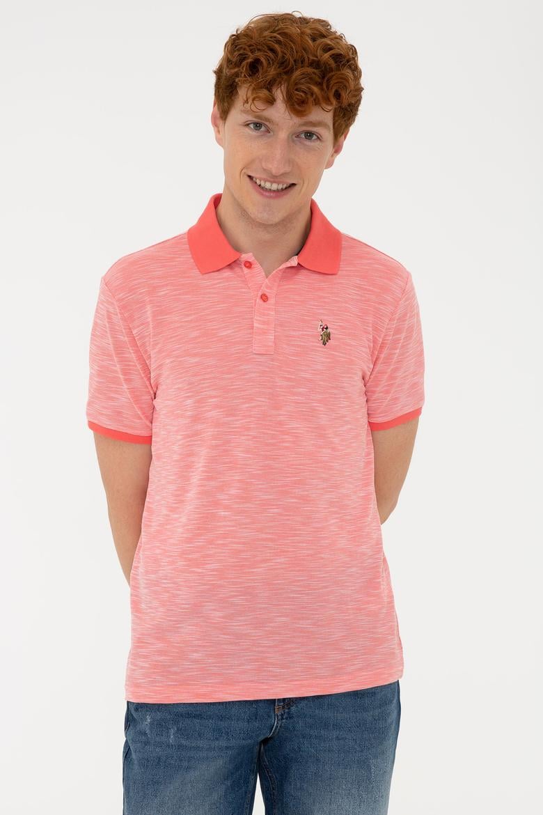 Erkek Nar Çiçeği Polo Yaka Tişört