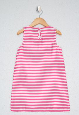 Kız Çocuk Pembe Dokuma Elbise - 50218503011