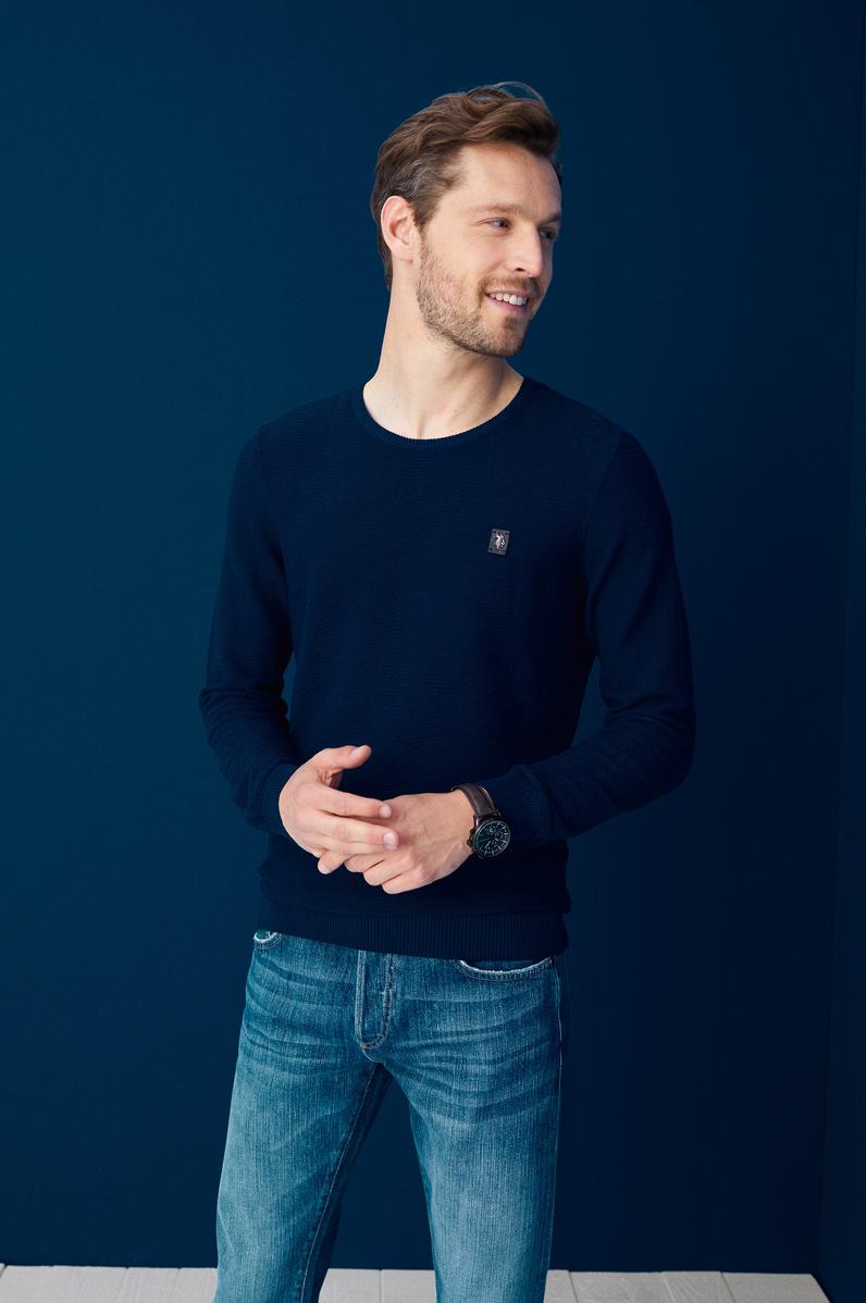 Erkek Lacivert Kazak