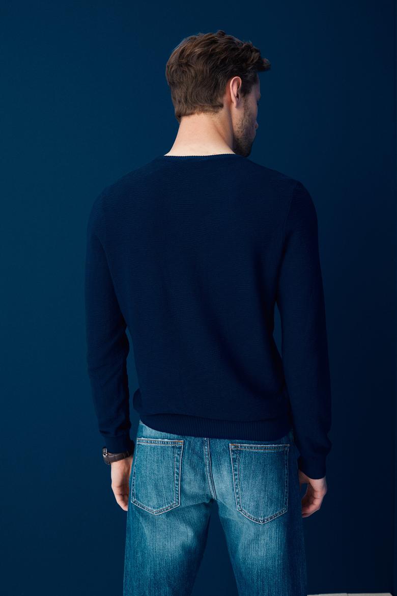 Erkek Lacivert Kazak - 50232048031