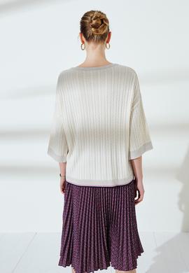 Kadın Krem Triko Kazak - 50235315021