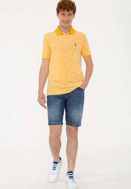 Erkek Sarı Polo Yaka Tişört - 50235394036