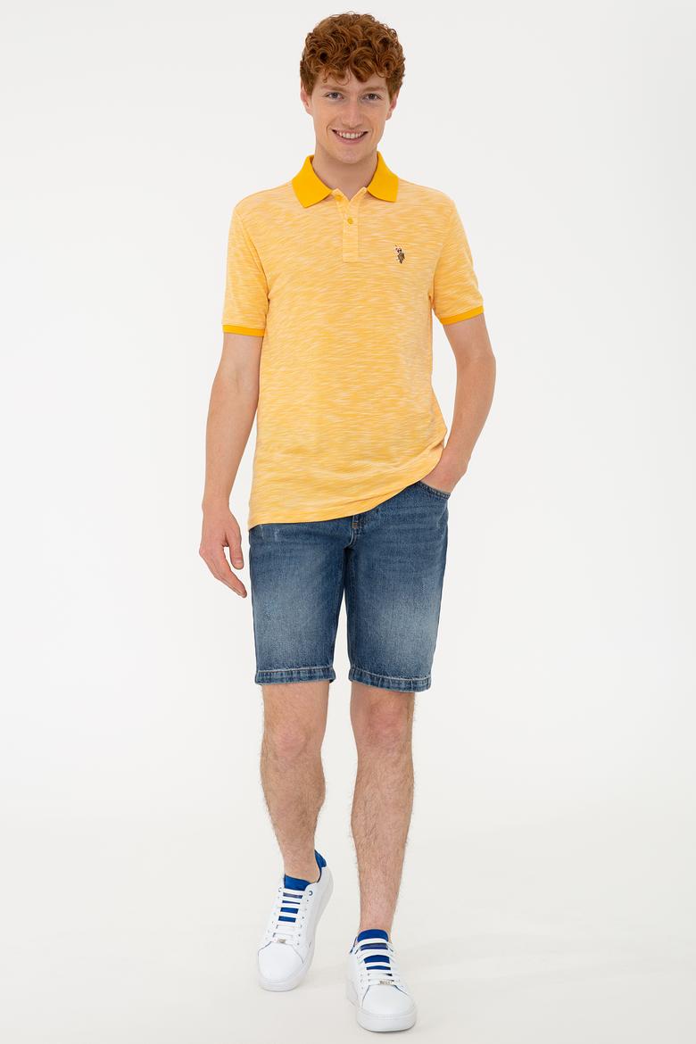 Erkek Sarı Polo Yaka Tişört - 50235394036