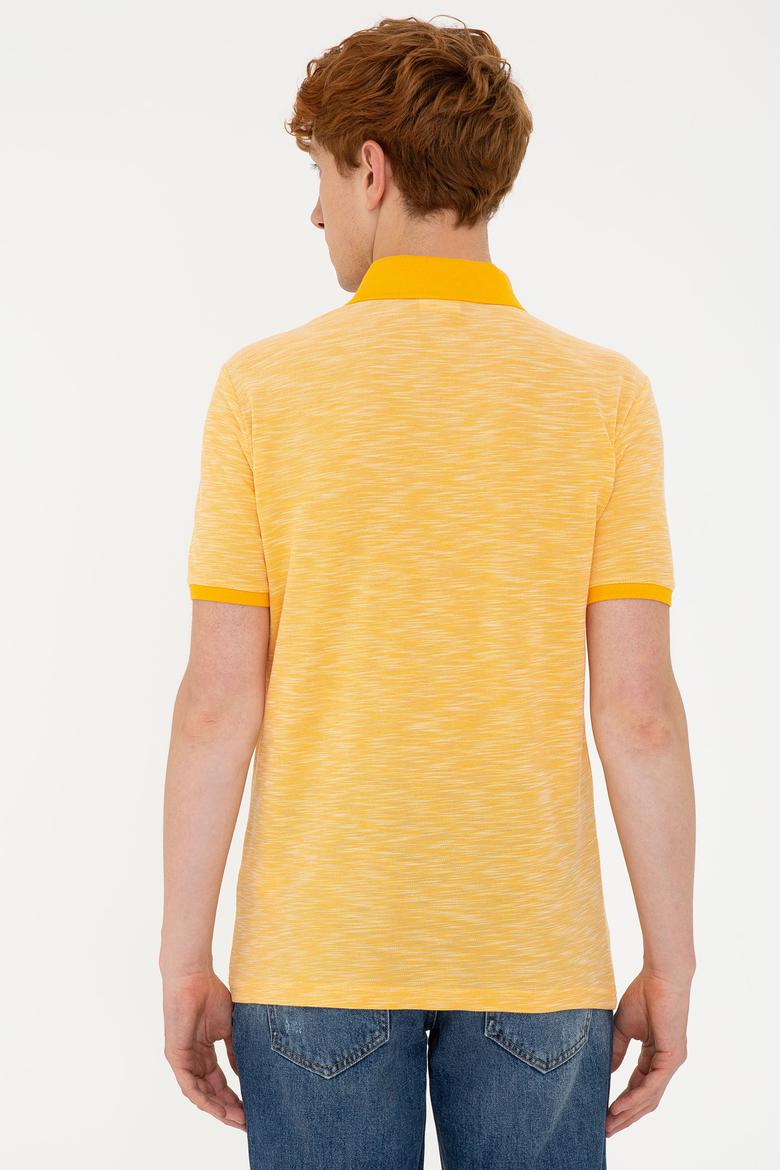 Erkek Sarı Polo Yaka Tişört - 50235394036
