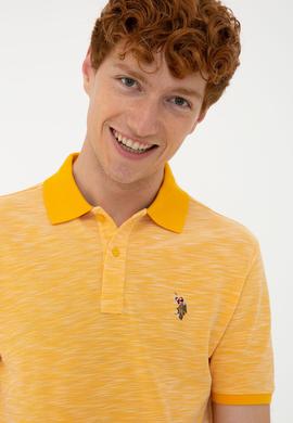 Erkek Sarı Polo Yaka Tişört - 50235394036