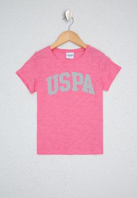 Çocuk Pembe Bisiklet Yaka Tişört - 50234830120