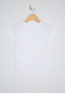 Çocuk Beyaz Bisiklet Yaka Tişört - 50234803011