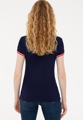 Kadın Lacivert Polo Yaka T-Shirt - 50238075012