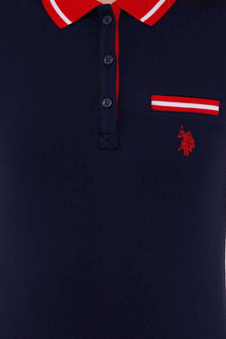 Kadın Lacivert Polo Yaka T-Shirt - 50238075012