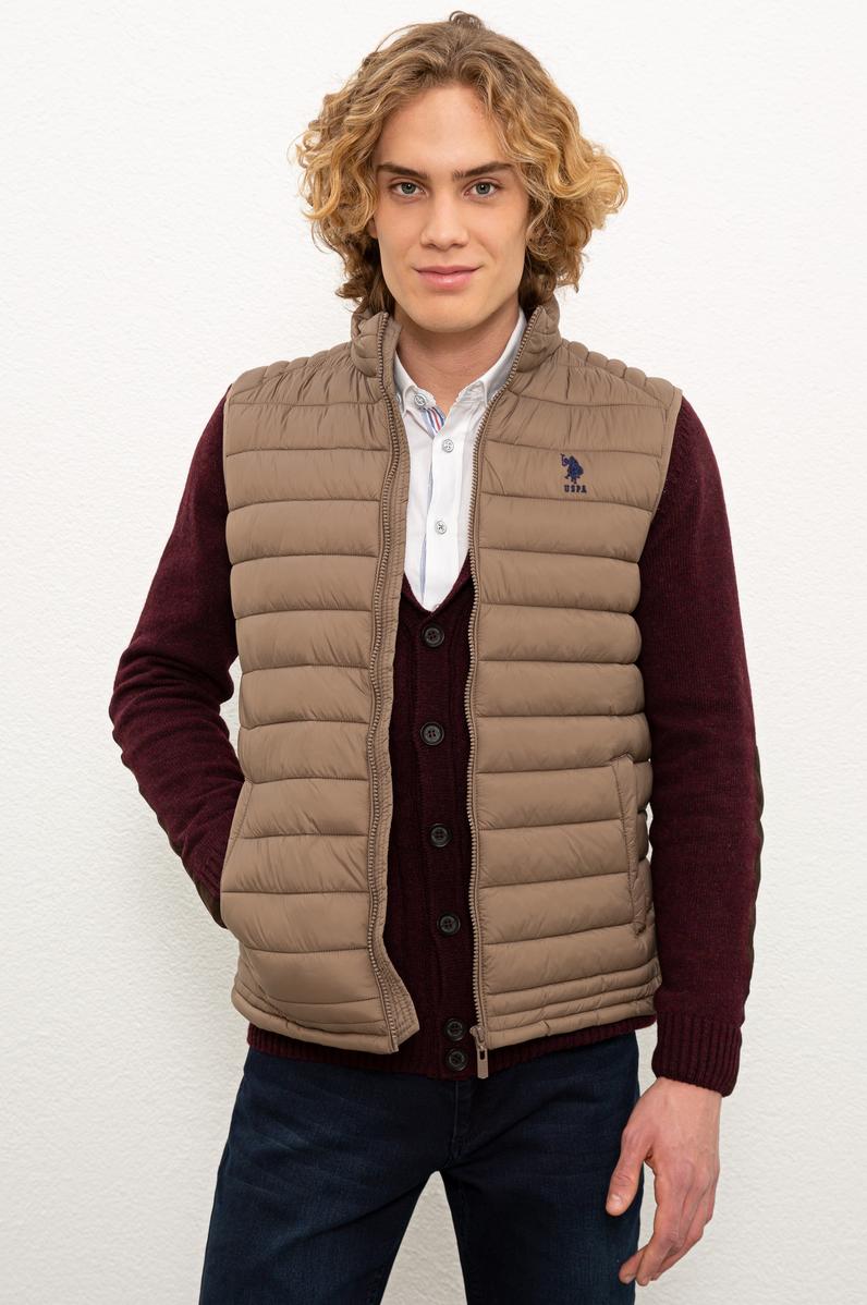 Erkek Kahverengi Dokuma Yelek