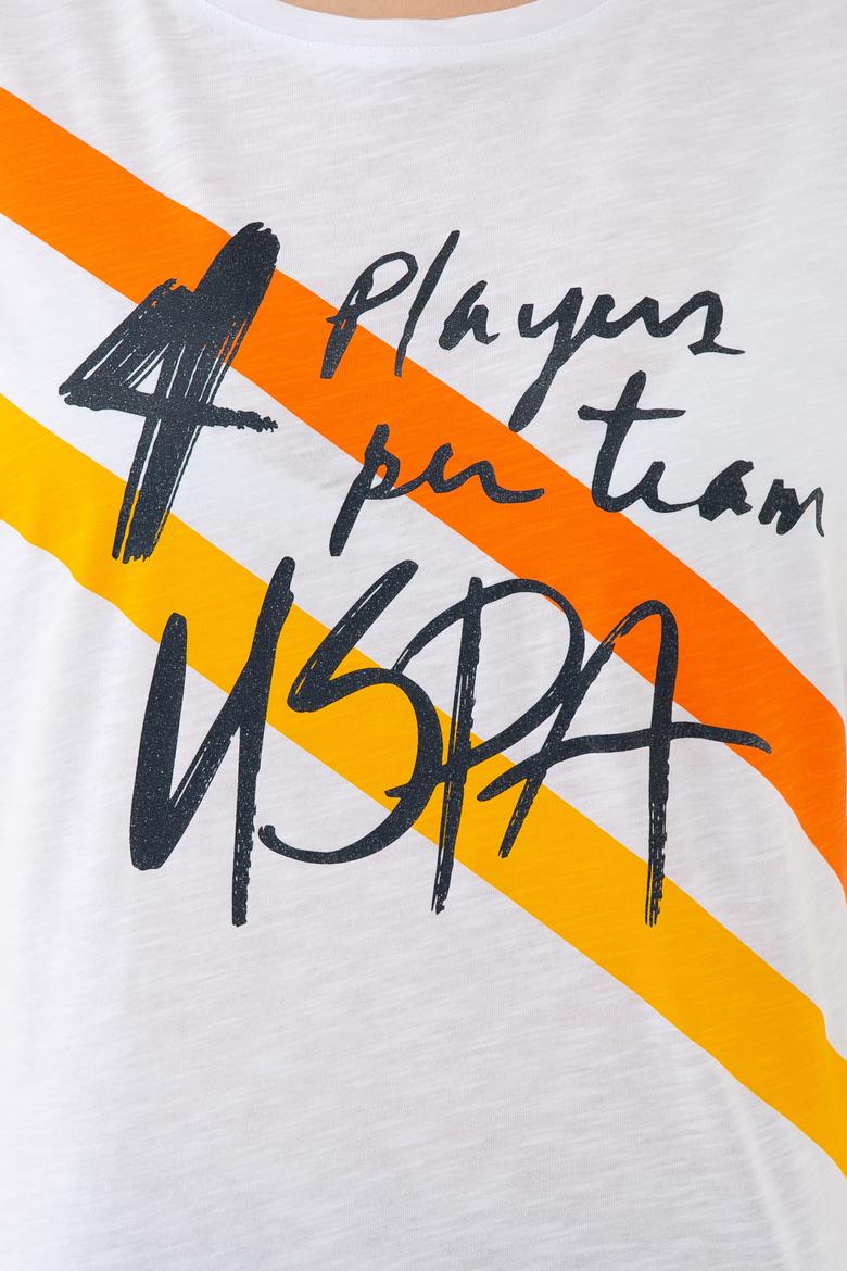 Kadın Beyaz Bisiklet Yaka T-Shirt - 50234674001