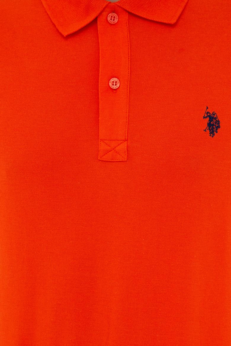 Erkek Koyu Nar Çiçeği Basic Polo Yaka Tişört - 50232303270