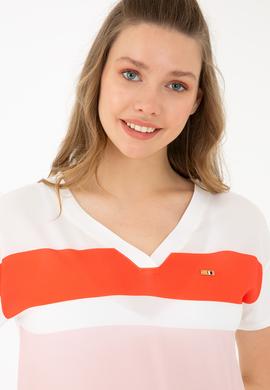 Kadın Beyaz Tişört - 50221694007