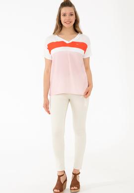 Kadın Beyaz Tişört - 50221694007